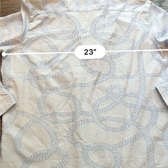 Frank & Eileen Sky Blue Rope Print Shirt - Picture 10 of 10